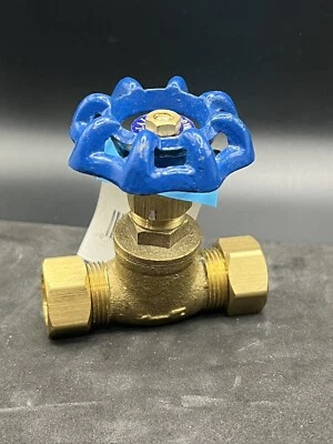EZ Flo 1/2” Brass Compression Stop Gate Valve  Foto 1 de 4