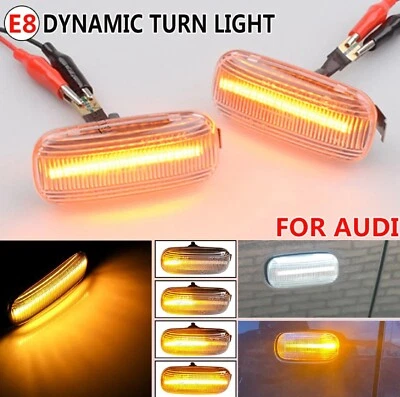 FRECCE LATERALI LED AUDI A3 S3 A4 A6 8P 8PA B6 B7 DINAMICHE CRYSTAL SEQUENZIALI - Immagine 1 di 4