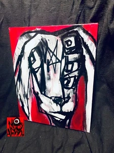 Goat Baphomet 666 satanás 2018 ORIGINAL pintura de arte por no ahhh! - Imagen 1 de 1