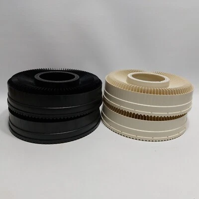 Lote de 4 bandejas deslizantes vintage Rototray carruseles Sawyer's Sears GAF Foto 1 de 4