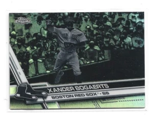 2017 Topps Chrome Negative Refractor Xander Bogaerts #45 - Picture 1 of 1