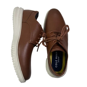 Cole Haan Grand + Oxford Shoe Mens 8M British Tan Brown C36935 Career Comfort - Picture 1 of 12