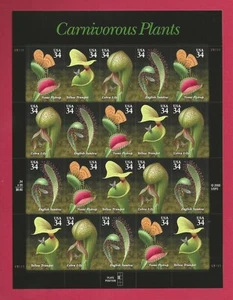3528 - 3531 US ...Carnivorous Plants.. .Never Hinged Sheet issued year 2001 - Picture 1 of 2