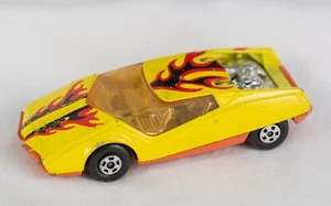 1973 MATCHBOX Superfast DATSUN 126X No.33 Lesney YELLOW with flames - Picture 1 of 4