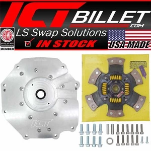 ICT Billet CD009 Gen 1 Transmission to LS Bellhousing Adapter Plate Kit - Foto 1 di 9