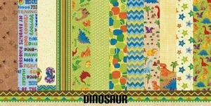 MEJOR CREACIÓN ""DINOSAURIO"" 12 HOJAS DE PAPEL 12X12 NIÑO SCRAPJACK'S LUGAR - Imagen 1 de 1