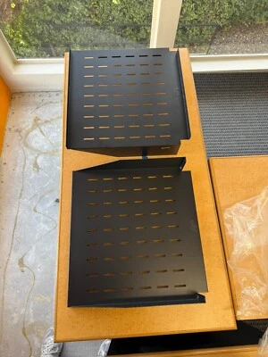 NavePoint 2U Cantilever Center Weighted Shelf (Slotted Venting) 38" Depth 2 Piec - Image 1 of 4