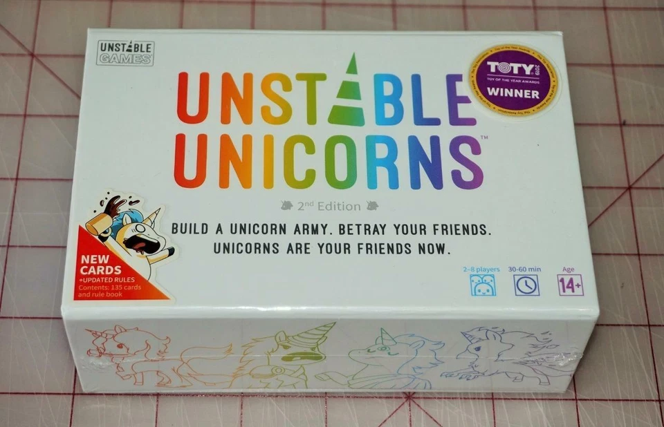 UNSTABLE UNICORNS 2nd Edition Card Game Unstable Games 2019 NEW SEALED! - Image 1 of 1