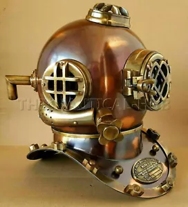 US Navy Mark Marine Diving Helmet V Deep Sea Divers Antique Scuba Divers Helmet - Picture 1 of 6