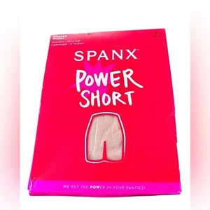 SPANX Seamless Power Mid-Thigh Short Sz L Lightweight All-Day Comfort Control - Picture 1 of 5