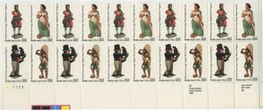 Scott# 2240-2243, WOODCARVED FIGURINES, Plate Block of 16 stamps 22¢ MNH - Picture 1 of 1