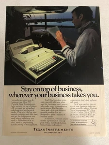 1982 Texas Instruments Computers Silent 700 Print Ad Vintage Advert pa12 - Picture 1 of 3
