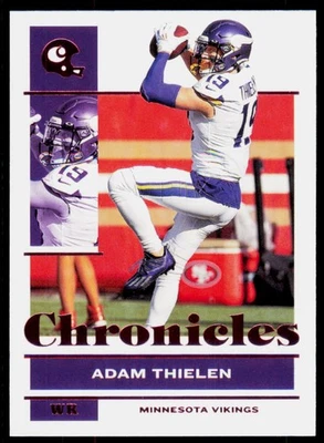 2021 Panini Chronicles Adam Thielen 53 Pink Minnesota Vikings - Image 1 of 2