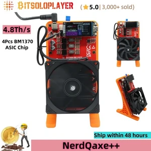 Bitaxe NerdQaxe++ 4Pcs BM1370 ASIC Chip 4.8TH/s Home Solo Mining BTC Lotto Miner - Picture 1 of 8