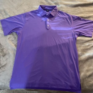 FootJoy Polo Shirt X-Large Dark Purple Lightweight Golf Performance Casual Mens - Picture 1 of 11
