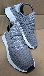 ADIDAS DEERUPT SNEAKER GRÖßE UK 5 GRAU & WEISS EINMAL GETRAGEN TADELLOSER ZUSTAND - Bild 1 von 10