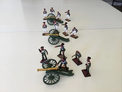 俄罗斯制造和涂漆拿破仑俄罗斯 3 枪炮兵电池和 13 名船员 — 第 1/4 张图片