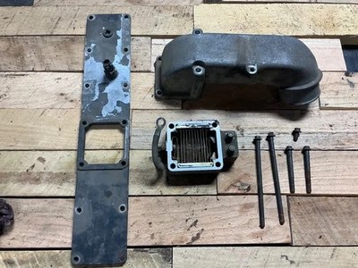 98-02 Dodge 5.9 24v Cummins placa de admisión colector bocina 2500 3500 pernos diésel Foto 1 de 4