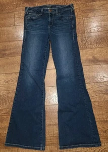 Ariat Jeans donna taglia 29R blu svasato vita perfetta denim western cowgirl rodeo - Foto 1 di 11
