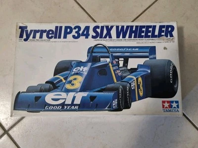 Tamiya Tyrrell P34 Six Wheeler 1976 Japan GP 1/20 Modellino Auto F1 Kit - Immagine 1 di 3
