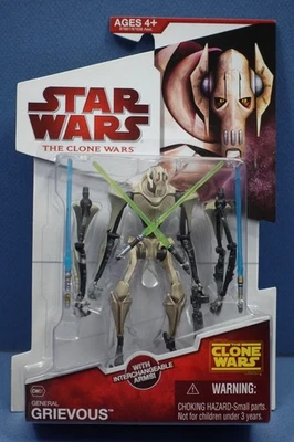 Star Wars The Clone Wars CW01 General Grievous con brazos intercambiables 2009 Foto 1 de 4