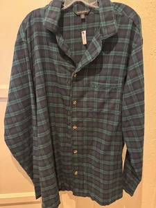 Pijama de hombre Banana Republic manga larga top buceo nocturno a cuadros talla XL NUEVO CON ETIQUETAS - Imagen 1 de 4