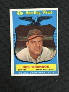 1959 Topps High #568 Gus Triandos All Star VG-EX Wrinkle Baltimore Orioles *157 - Picture 1 of 2