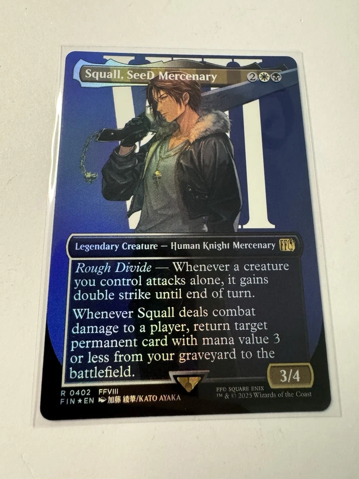 Squall, SeeD Mercenary (Borderless) (FOIL) ✅ Final Fantasy ✅ Magic (mtg) - Image 1 of 1