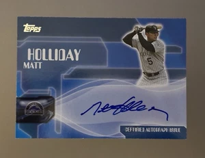 2005 Topps - Autograph Matt Holliday #TA-MH Authentic On Card Auto Rockies - Picture 1 of 3