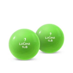 Gewichtete tonisierende Gymnastikbälle Paar - runde Form Medizinball - 1 Pfund 2 Pfund 3 Pfund... - Bild 1 von 5