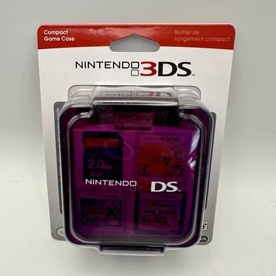 Estuche compacto Power A Nintendo 3DS, púrpura transparente, tiene capacidad para 16 tarjetas de juego Foto 1 de 2