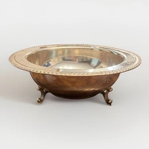Vtg W&S Blackinton Silverplate Round Serving Dish Footed Bowl 10 5/8” - Picture 1 of 10