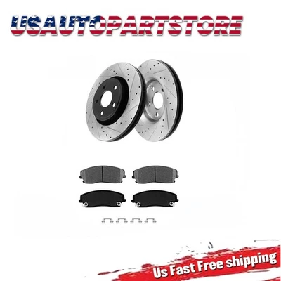  12.60" Front Brake Pads Drilled Rotors for Dodge Challenger Charger Magnum 300 - Image 1 of 4