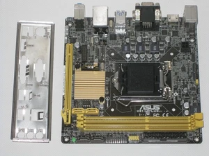 Asus Mainboard, Modell H81i-Plus, REV: 1.02, Sockel LGA 1150 - Afbeelding 1 van 2