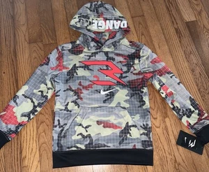 NWT Boys' Nike 3Brand Dangeruss Camo Pullover Hoodie Sz 7 Large - Picture 1 of 4