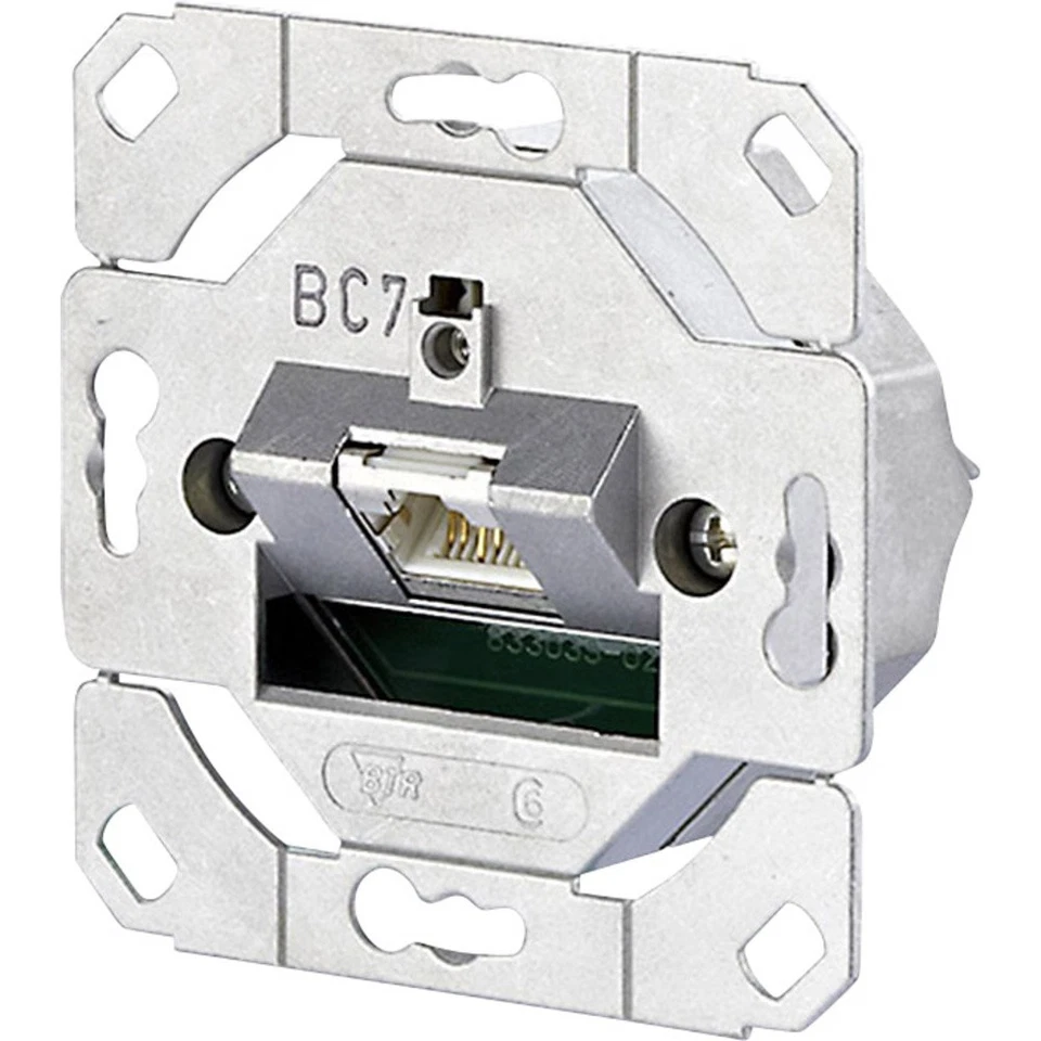 Metz Connect Netzwerkdose Unterputz CAT 6a 1 Port Metall