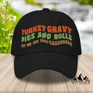 Baseballmütze Thanksgiving Türkei Soße Kuchen Papa Mütze für Männer Frauen - Bild 1 von 20