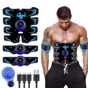 EMS Abs Trainer Arms & Hips Muscle Stimulator Abdominal Training Indoor Exercise - Picture 1 of 12