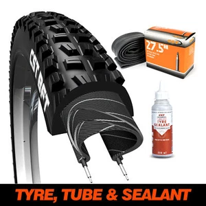 27.5x2.40 BFT MTB Tyre, Tube & Sealant Dual Compound 60 TPI Folding Bead TLR/EPS - Picture 1 of 6