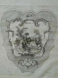 Péquègnot Auguste - incisione da Antoine Watteau - Foto 1 di 2