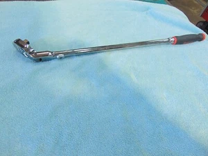 Snap On Tools NEW SHLX80A 1/2" Drive RED Long 25" Locking Flex Head Ratchet - Picture 1 of 5