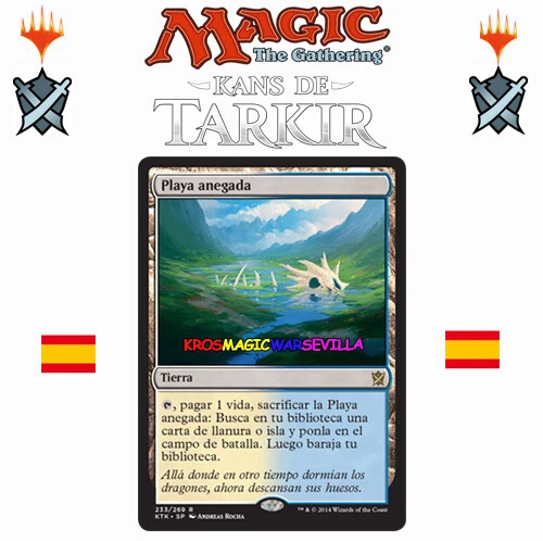 MTG Playa anegada KANS DE TARKIR ESPAÑOL NM Flooded Strand - Imagen 1 de 1