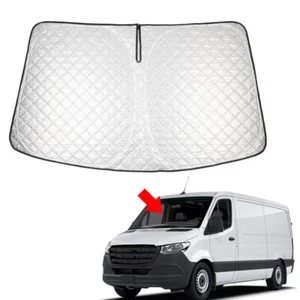 Car Foldable Windshield Sun Shade Visor Custom For Mercedes Benz Sprinter 07-25 - Picture 1 of 18