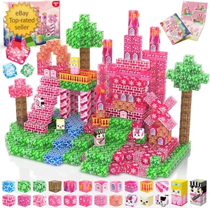 Magnetic Blocks - 100PCS Magnetic Building Block Cubes, Magnet Blocks Transparen - Picture 1 of 12