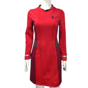 Beyond Nyota Uhura Red Dress Cosplay Halloween Costume Badge Full Set - Picture 1 of 6