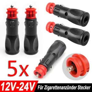 5 sztuk Wtyczka samochodowa do zapalniczki Adapter samochodowy Samochód Kamper 12V / 24V - Zdjęcie 1 z 11