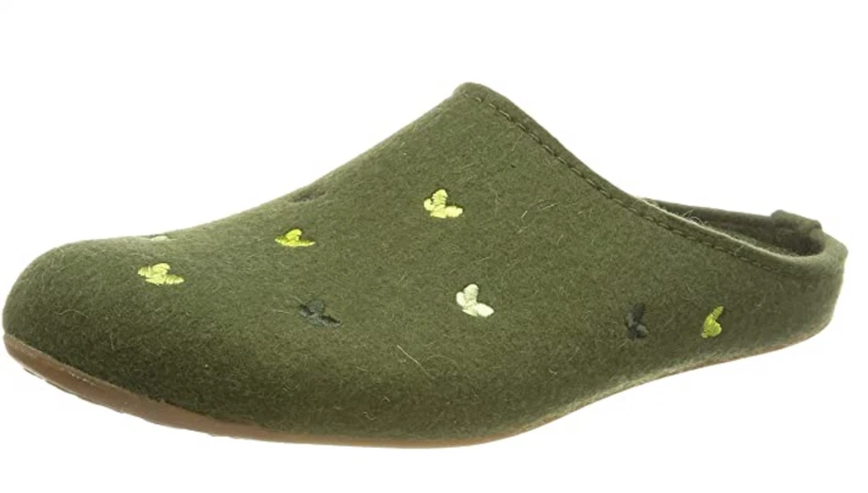 Haflinger Everest Farfalline Felt Clogs Mules Slippers House Shoes Butterfly - Image 1 of 1