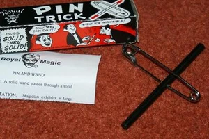 Wand through Pin -- visible, anytime magic! Perfect pocket trick. TMGS - Picture 1 of 1