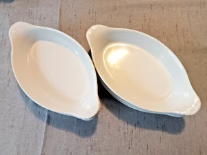 2 x Zieher Porzellan Schale weiß Ofenfest Beilagen Backform - Gastronomie! - Bild 1 von 5