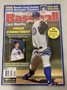 MARK PRIOR Signed Auto Chicago Cubs Beckett Magazine Baseball MLB - Picture 1 of 2